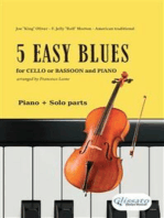 5 Easy Blues - Cello or Bassoon & Piano (complete parts)