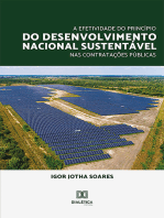 A Efetividade do Princípio do Desenvolvimento Nacional Sustentável nas Contratações Públicas