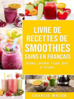 Livre de Recettes de Smoothies Sains En français/ Healthy Smoothie Recipe Book In French