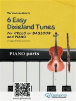 Cello or Bassoon & Piano "6 Easy Dixieland Tunes" (piano parts)