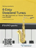 Bb Tenor or Soprano Saxophone & Piano "6 Easy Dixieland Tunes" (piano parts)