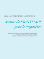 Menus de printemps pour le mégacôlon