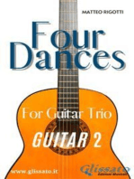 Guitar 2 part of "Four Dances" for Guitar trio