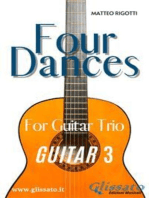 Guitar 3 part of "Four Dances" for Guitar trio