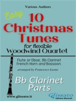 Bb Clarinet part of "10 Christmas Tunes" for Flex Woodwind Quartet