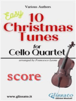 10 Christmas Tunes for Cello Quartet (score)