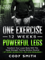 One Exercise, 12 Weeks, Powerful Legs: Transform Your Lower Body With This Squat Strength Training Workout Routine | at Home Workouts | No Gym Required |