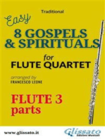 Flute 3 part of "8 Gospels & Spirituals" for Flute quartet