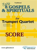 Trumpet quartet sheet music "8 Gospels & Spirituals" score