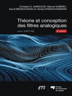 Théorie et conception des filtres analogiques, 2e édition: Avec Matlab