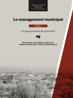 Le management municipal, Tome 1: Un gouvernement de proximité?