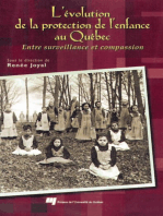 L' Évolution de la protection de l'enfance au Québec