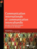 Communication internationale et communication interculturelle: Regards épistémologiques et espaces de pratique