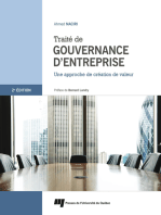 Traité de gouvernance d'entreprise 2e édition: Une approche de création de valeur