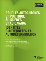 Peuples autochtones et politique au Québec et au Canada: Identités, citoyennetés et autodétermination
