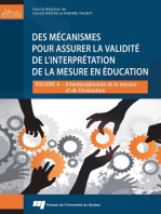 Des mécanismes pour assurer la validité de l'interprétation de la mesure en éducation: Interdisciplinarité de la mesure et de l'évaluation - Volume 4