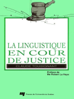 La Linguistique en cour de justice