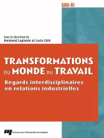 Transformations du monde du travail: Regards interdisciplinaires en relations industrielles