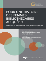 Pour une histoire des femmes bibliothécaires au Québec: Portraits et parcours de vies professionnelles