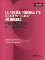 La pensée fédéraliste contemporaine au Québec: Perspectives historiques