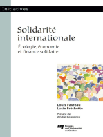 Solidarité internationale: Écologie, économie et finance solidaire