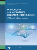 Introduction à la modélisation d'équations structurelles: AMOS dans la recherche en gestion