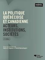 La POLITIQUE QUEBECOISE ET CANADIENNE, 2E EDITION: Acteurs, institutions, sociétés