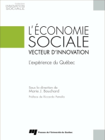 L'économie sociale, vecteur d’innovation: L'expérience du Québec