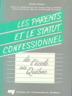 Les Parents et le statut confessionnel de l'école au Québec