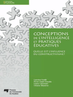 Conceptions de l'intelligence et pratiques éducatives: Quelle est l'influence du constructivisme?