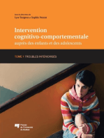 Intervention cognitivo-comportementale auprès des enfants et des adolescents, Tome 1: Troubles intériorisés