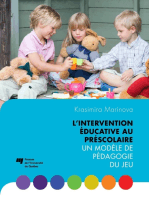 L' intervention éducative au préscolaire: Un modèle de pédagogie du jeu