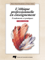 L' ETHIQUE PROFESSIONNELLE EN ENSEIGNEMENT, 2E EDITION ACTUALISEE: Fondements et pratiques