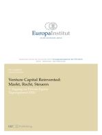 Venture Capital Reinvented: Markt, Recht, Steuern: 7. Tagung zu Private Equity – Tagungsband 2020