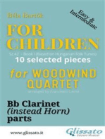 Bb Clarinet (instead French Horn) part of "For Children" by Bartók for Woodwind Quartet