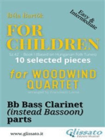 Bb Bass Clarinet (instead bassoon) part of "For Children" by Bartók for Woodwind Quartet