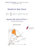 Appunti dalle lezioni di Fisica I