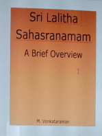 Sri Lalitha Sahasranamam-A Brief Overview