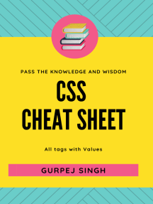 Css Cheat Sheet By Gurpej Singh Ebooks Scribd