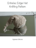 Entrelac Edge Hat Knitting Pattern