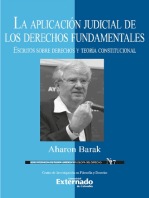 La aplicación judicial de los derechos fundamentales: Escritos sobre derechos fundamentales y teoría constitucional