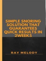 Simple Snoring Solution That Guarantees Quick Results In 2 weeks