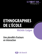 Ethnographies de l'école: Une pluralité d'acteurs en interaction