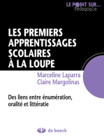 Les premiers apprentissages scolaires à la loupe: Des liens entre énumération, oralité et littératie