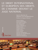 Le droit international et européen des droits de l'homme devant le juge national