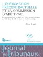 L'information précontractuelle et la Commission d'arbitrage