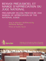 Renvoi préjudiciel et marge d'appréciation du juge national: Preliminary ruling procedure and margin of appreciation of the national judge