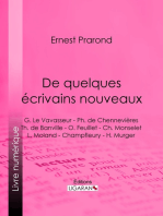 De quelques écrivains nouveaux: G. Le Vavasseur - Ph. de Chennevières - Th. de Banville - O. Feuillet - Ch. Monselet - L. Moland - Champfleury - H. Murger