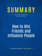 Summary: How to Win Friends and Influence People: Review and Analysis of Carnegie's Book