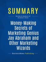 Summary: Money-Making Secrets of Marketing Genius Jay Abraham and Other Marketing Wizards: Review and Analysis of Abraham's Book